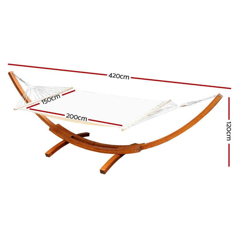 Hammock Bed Outdoor Camping Garden Timber Hammock With Stand