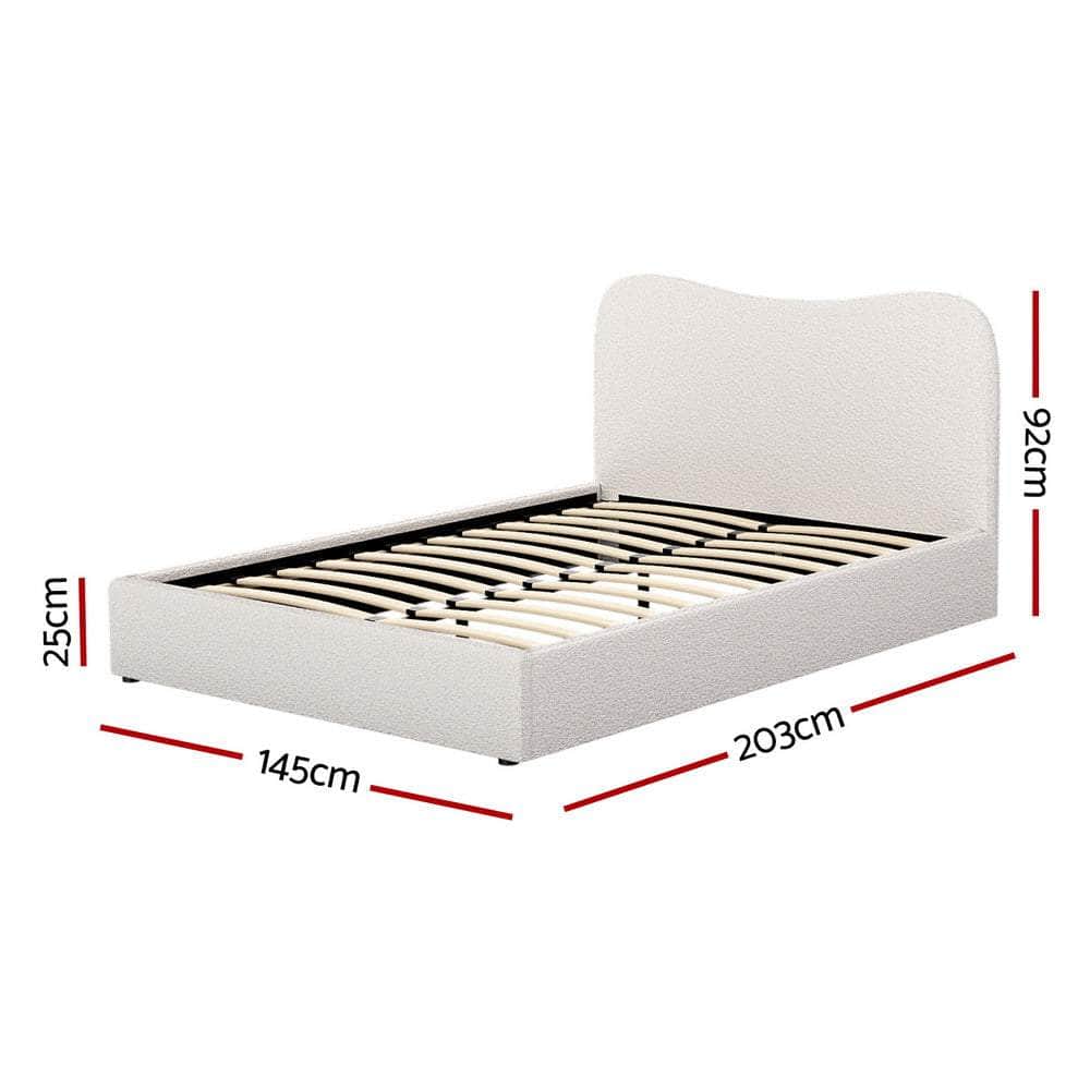 Double/King/Queen/Single Boucle Bed Frame