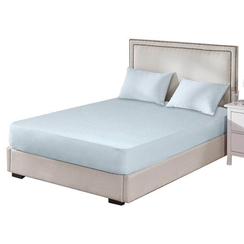 Double Mattress Protector Pillowcases Double Blue