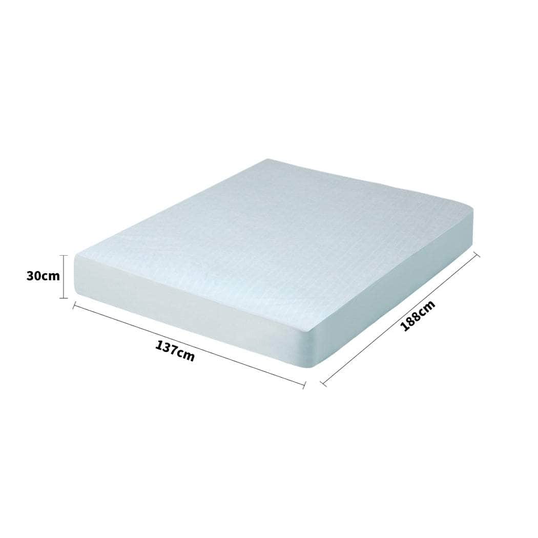 Double Mattress Protector Pillowcases Double Blue