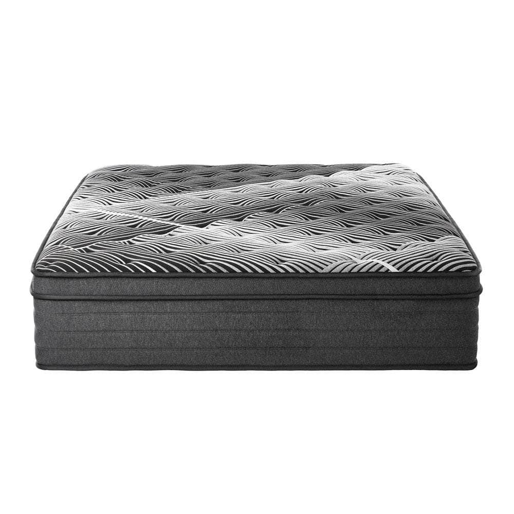 Double & Queen Mattress 9 Zone Pocket Spring Foam Bamboo Euro Top 35cm Medium