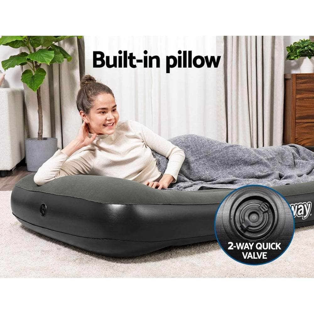 Double/Queen/Single Bed Flocked Inflatable Air Mattress