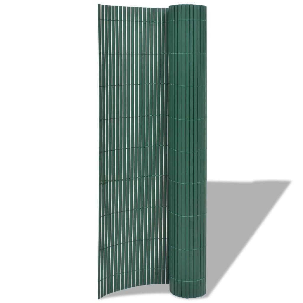 Double - Sided Garden Fence PVC Green - Simple deals