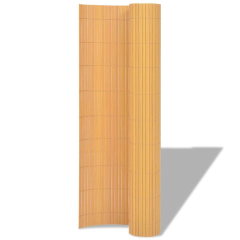 Double-Sided Garden Fence PVC  Yellow