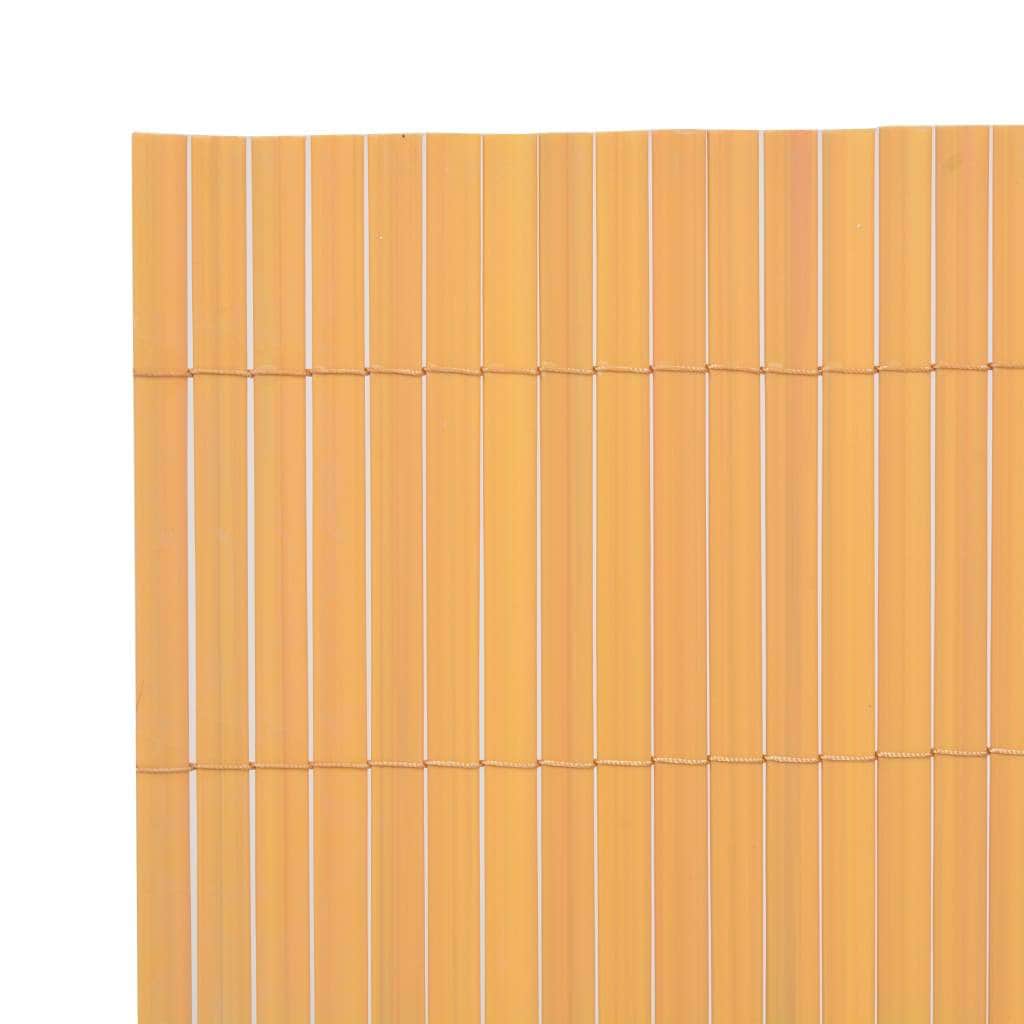 Double-Sided Garden Fence PVC  Yellow