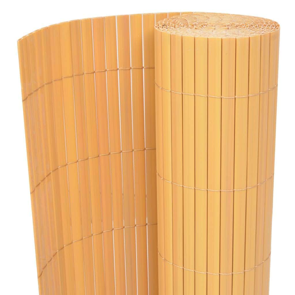 Double - Sided Garden Fence PVC Yellow - Simple deals