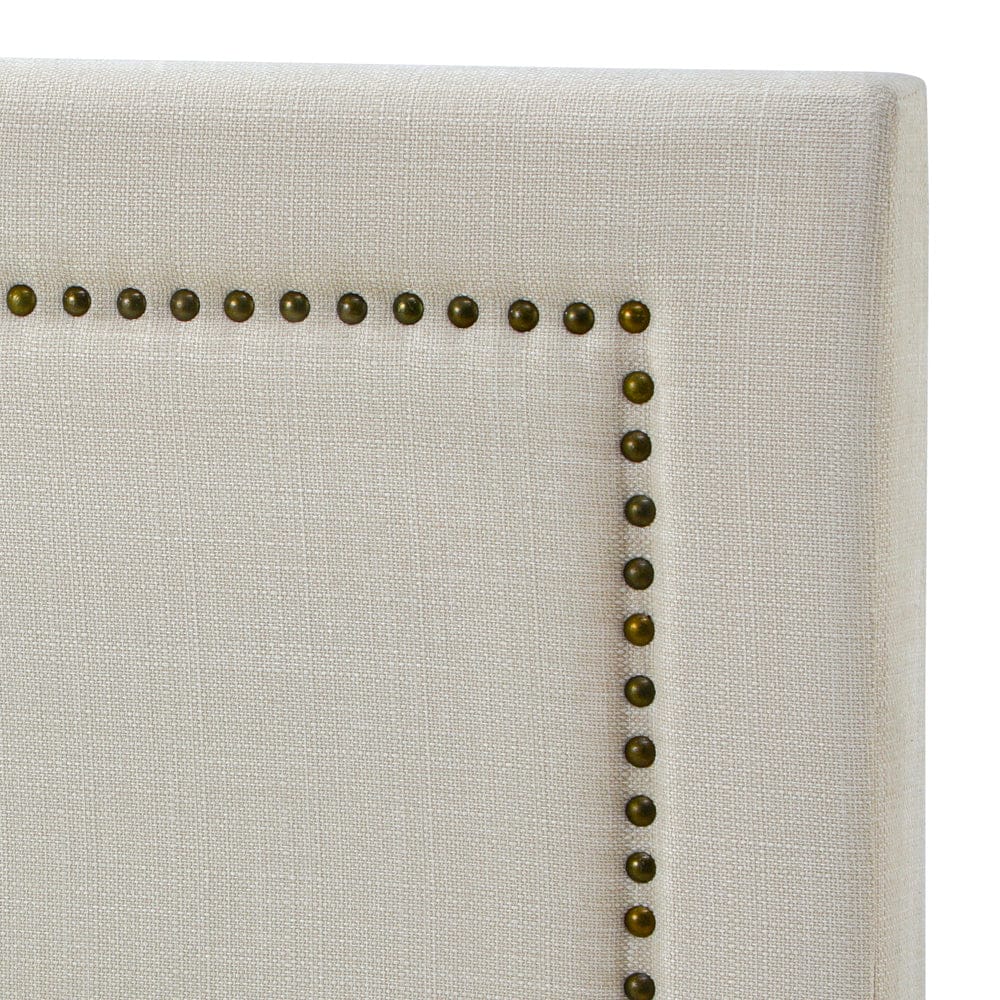 Double Size - Bed Headboard Bedhead Beige - photo 37