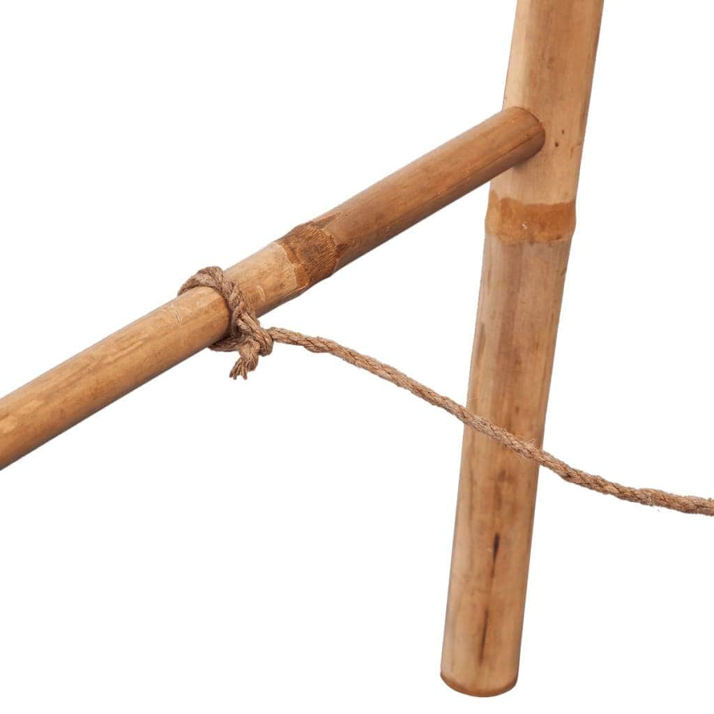 Double Towel Ladder with 5 Rungs Bamboo