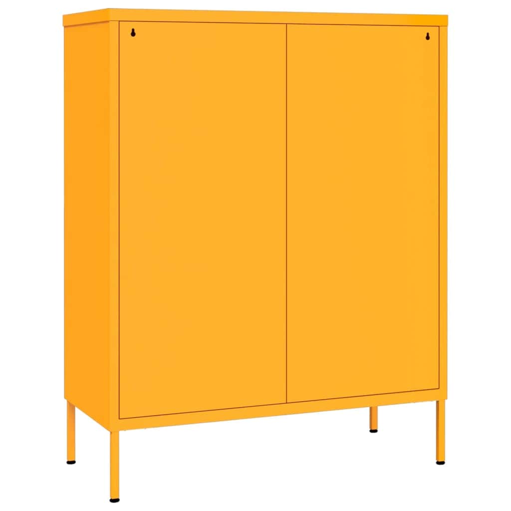 Drawer Cabinet Mustard Yellow Steel