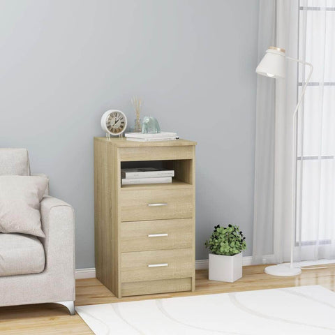 Drawer Cabinet Sonoma Oak Chipboard