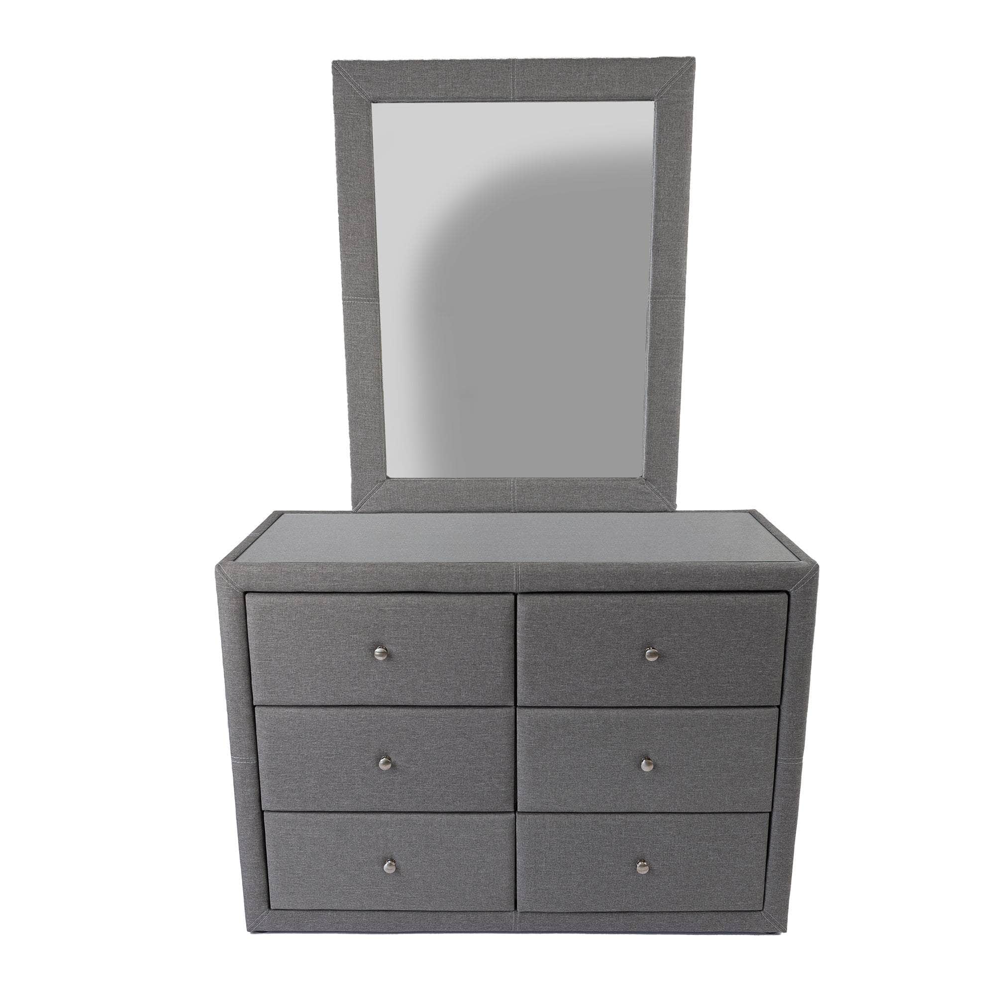 Dresser Mirror For Vanity Dressing Table - Light Grey