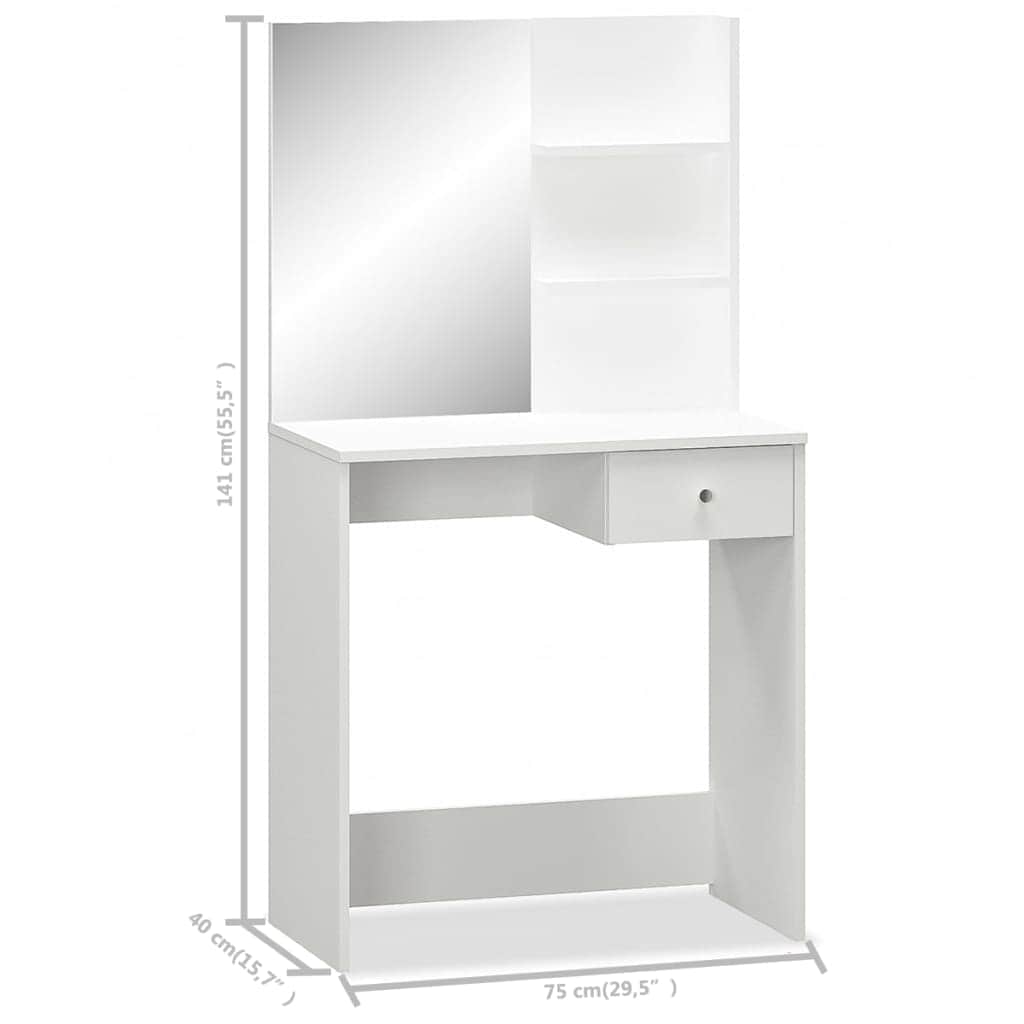 Dressing Table Chipboard White