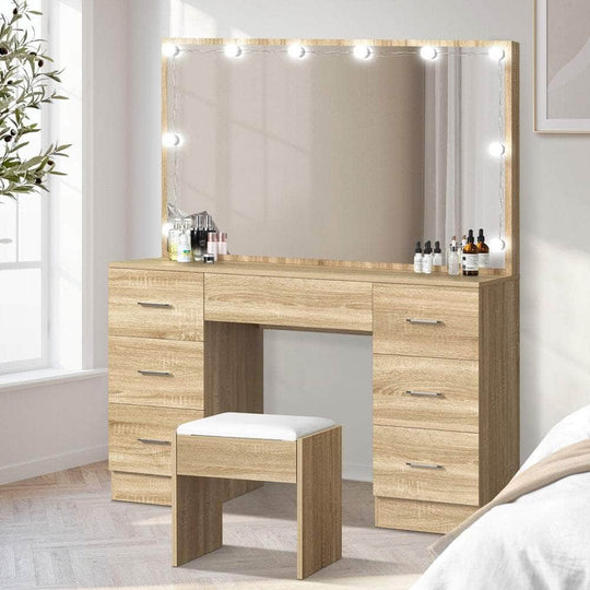 Natural colour - Dressing Table Large LED Mirror Natural