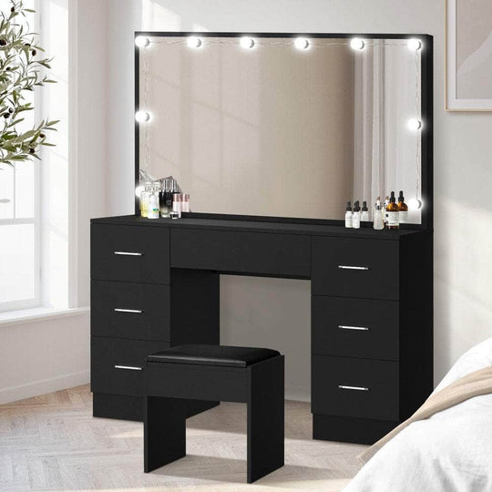 Dressing Table Large Makeup Mirror 10 LED Bulbs - Dressing Table - photo 9