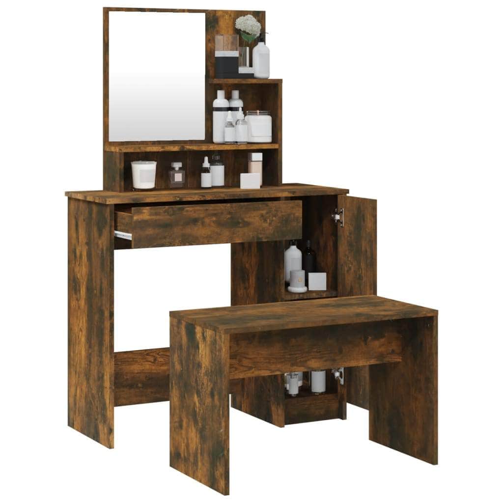 Dressing Table Set Smoked