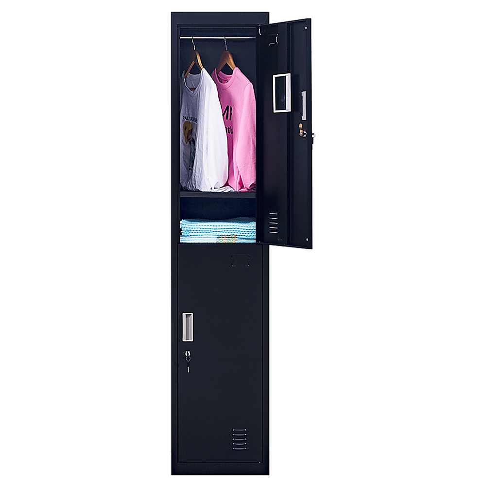 Dual-Compartment Vertical Wardrobe Space-Saving Organization