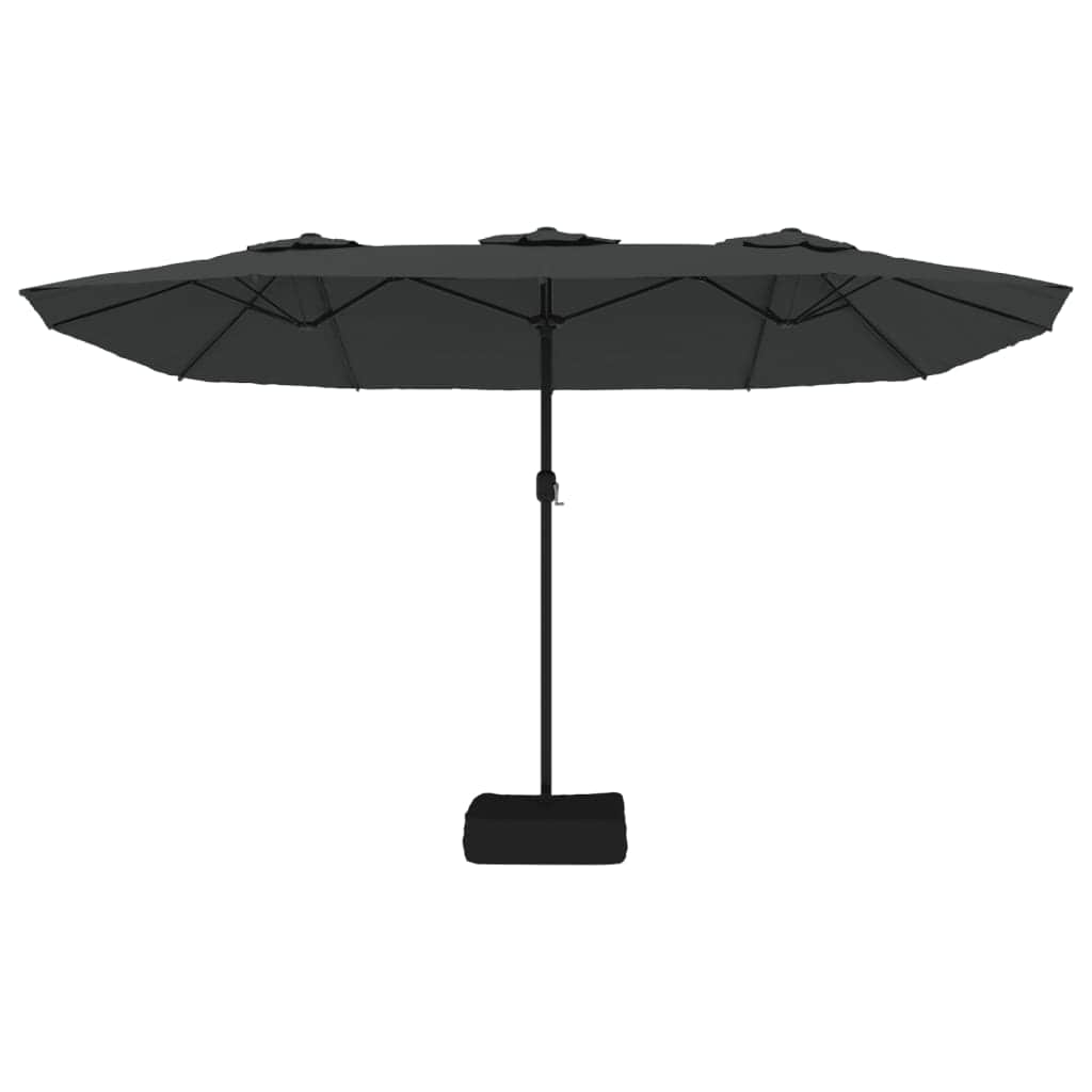 Dual Elegance: Anthracite Double-Head Parasol for Stylish Shade