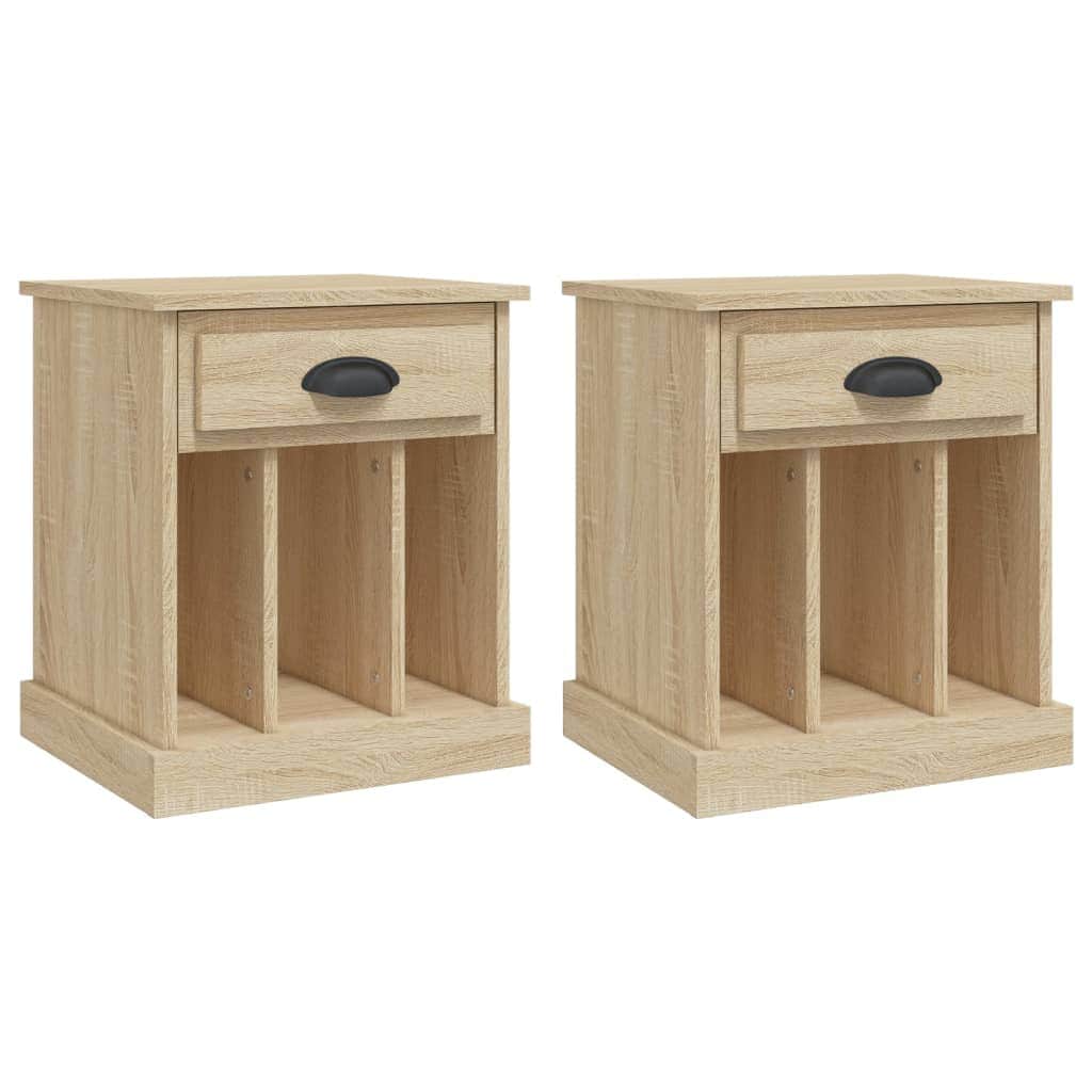 Dual Ivory Comfort: Set of 2 White Bedside Cabinets