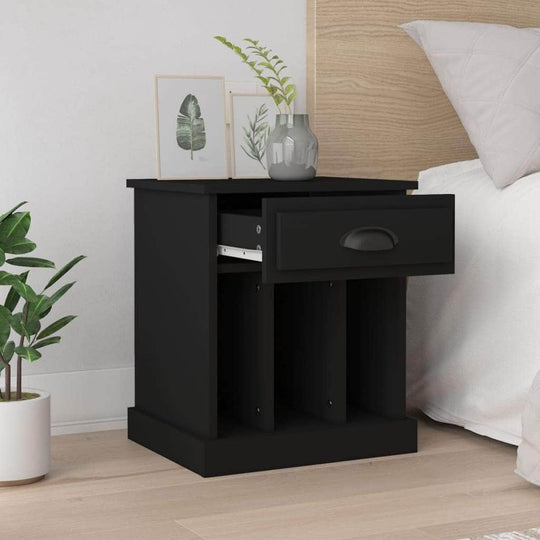 Dual Ivory Comfort: Set of 2 White Bedside Cabinets with White colour