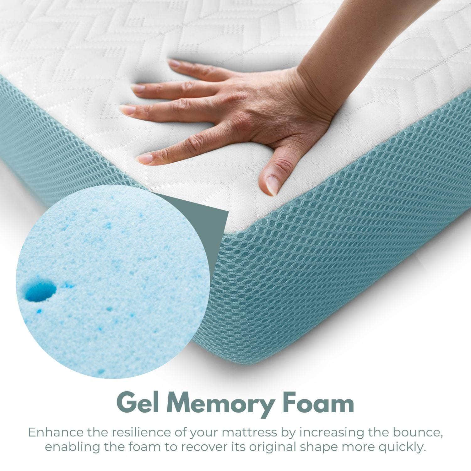 Dual Layer Mattress Topper 3 Inch With Gel Infused (Queen)