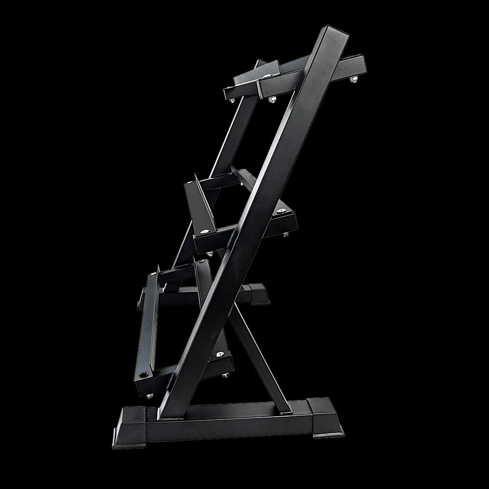 Dumbbell Rack Heavy Duty 3-Tier Home Gym Fitness Stand | Storage Hex Weight Wide - photo 13