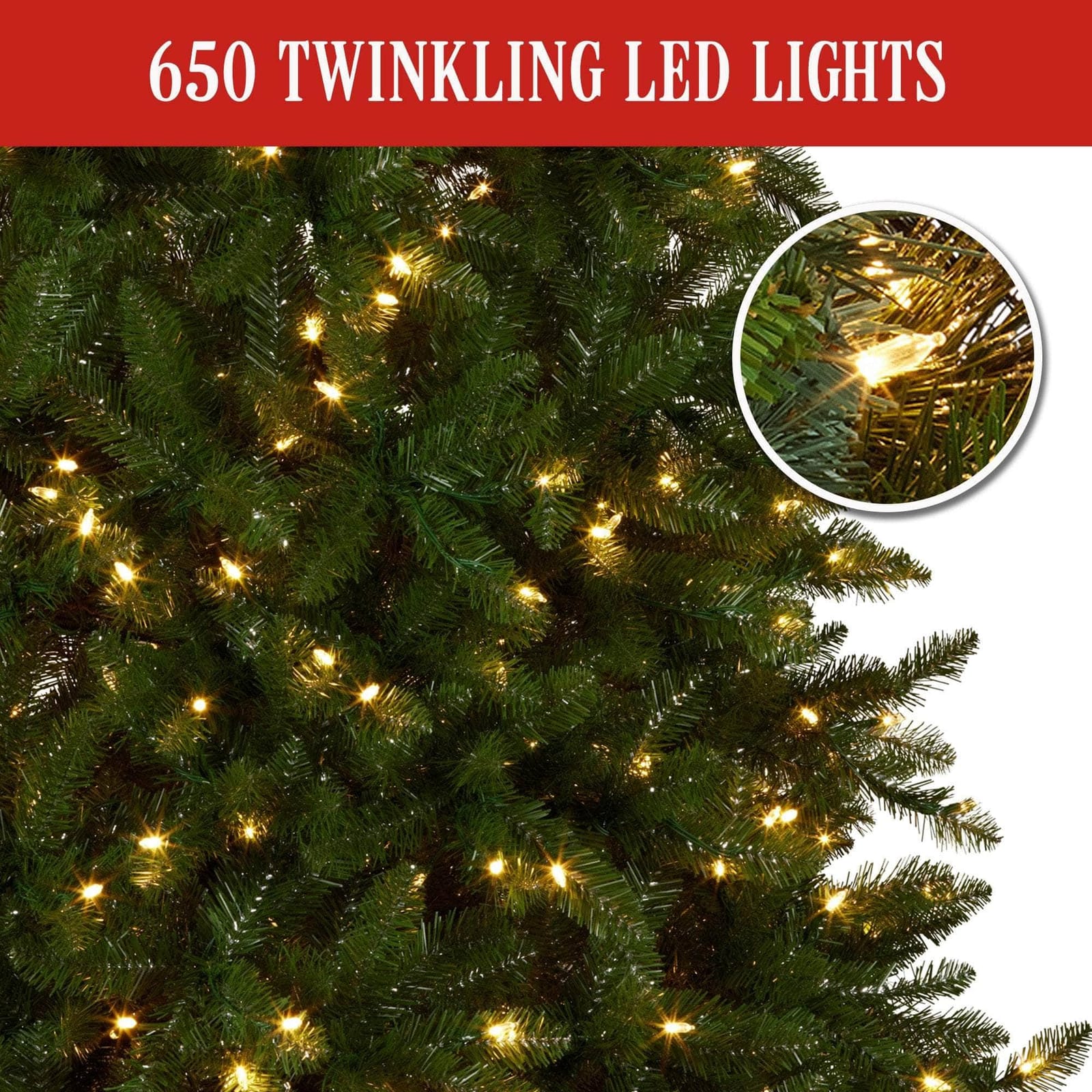 2.3m Dunhill Shimmer Fir Pre-Lit Christmas Tree | dsd - photo 11