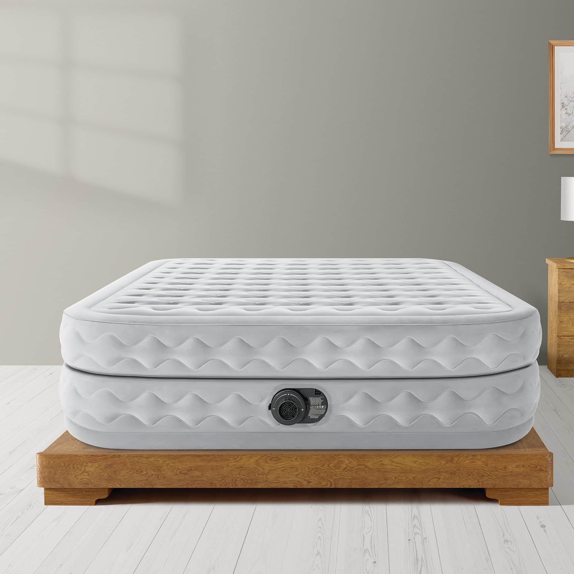 Dura-Beam Queen Air Mattress 51cm Air-Flow Fiber-Tech Pump