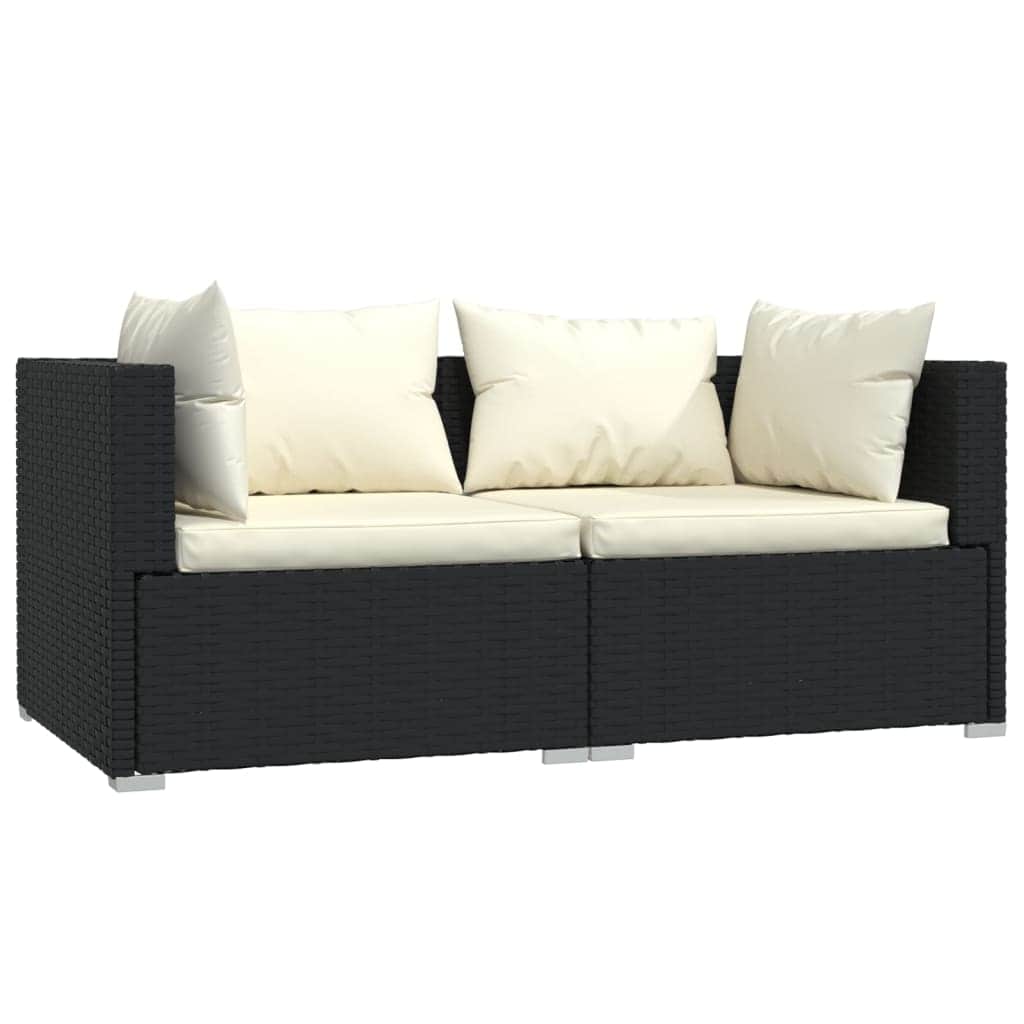 Durable 2 Seater Sofa with Cushions Daily Living Essential Evening