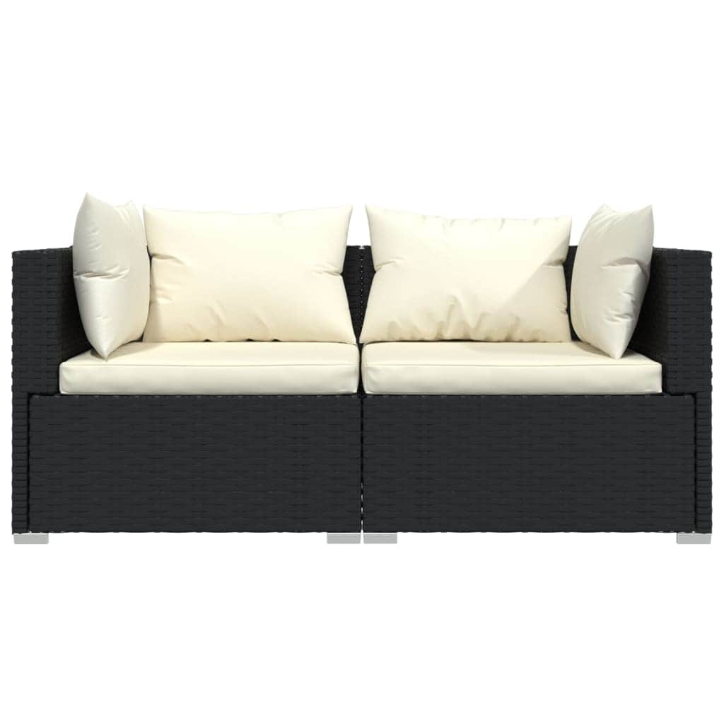 Durable 2 Seater Sofa with Cushions Daily Living Essential Evening