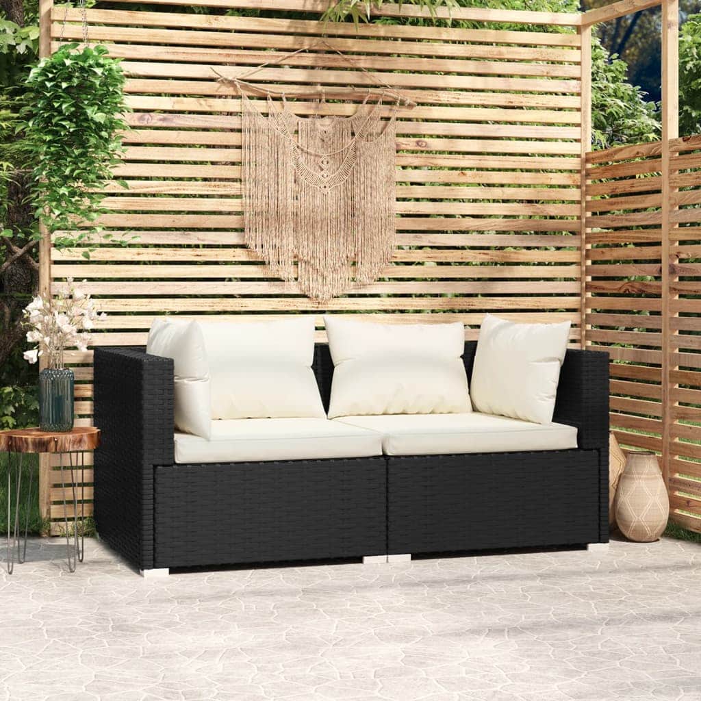 Durable 2 Seater Sofa with Cushions Daily Living Essential Evening