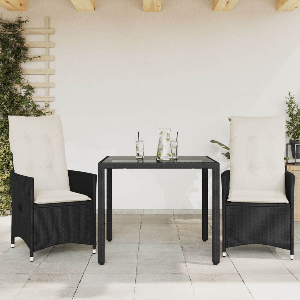 Durable 3 Piece Bistro Set with Living Space Upgrade Essentials