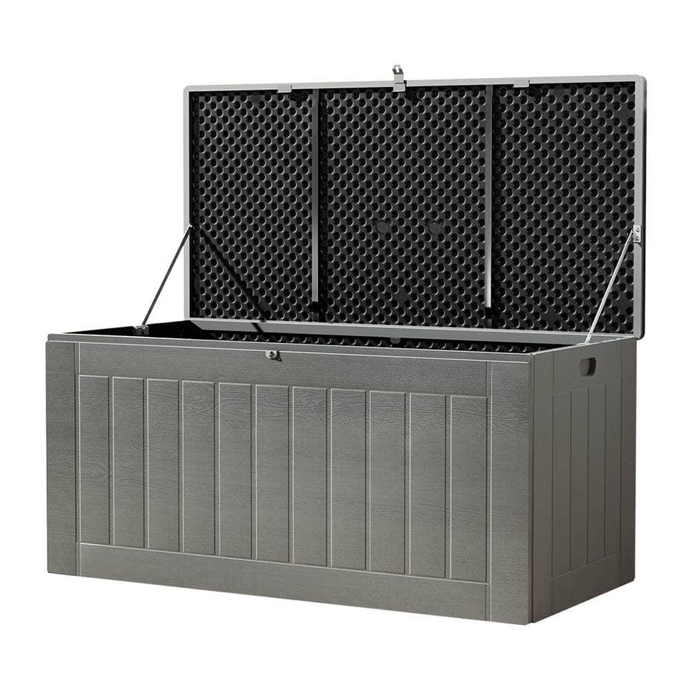 Durable 830L Outdoor Storage Container with Bench