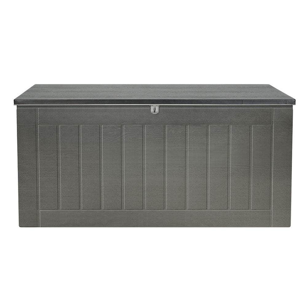 Durable 830L Outdoor Storage Container with Bench
