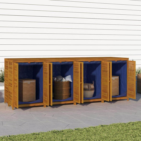 Durable Acacia Wood Garden Storage Box