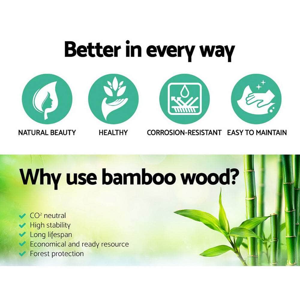 Durable Bamboo Shoe Rack Bench - 10 Pairs