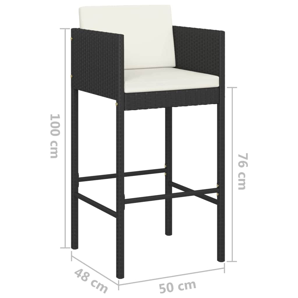 Durable Bar Stools 2 pcs with Daily Living Essential Summer