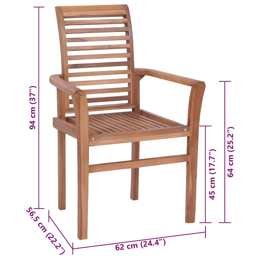 Durable Dining Chairs 2 pcs with Garden Gathering Outdoor Living