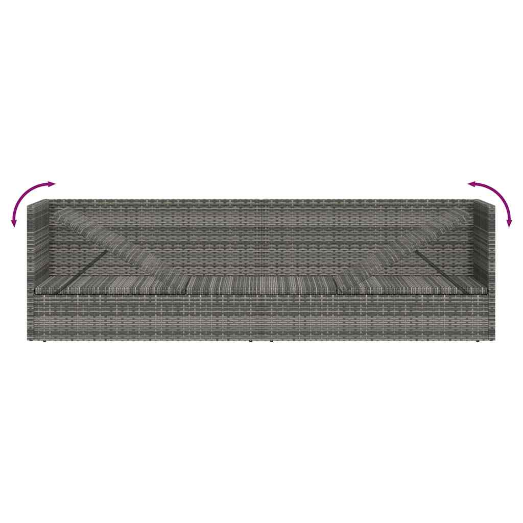 Durable Garden Bed Grey 200x60 cm Daily Living Essential Boho