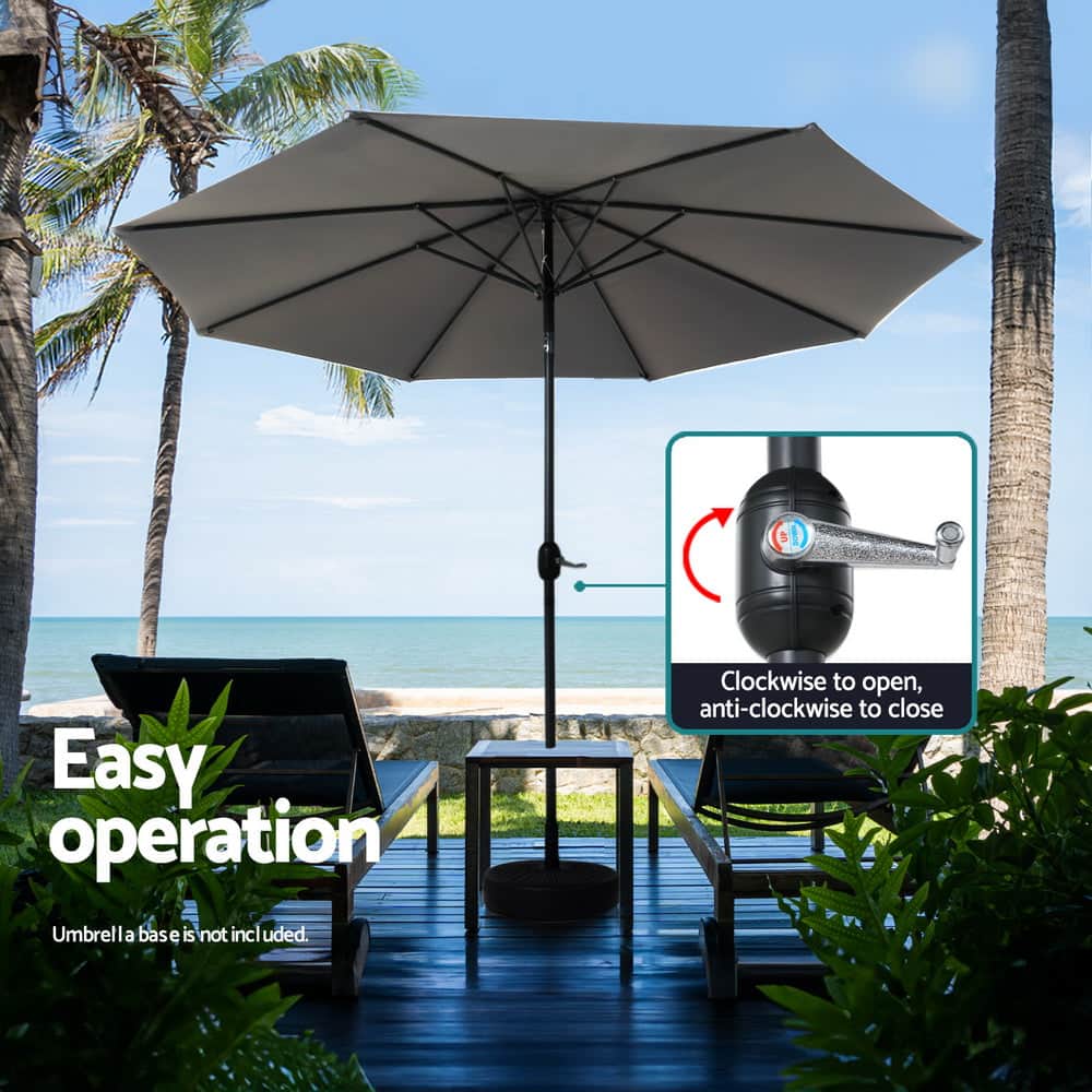 Durable Outdoor Umbrella - 2.7M UV Protection