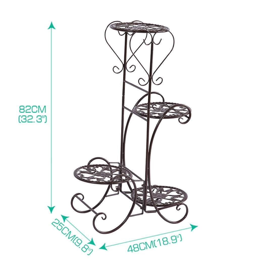 Durable-Plant Stand Outdoor Indoor Metal Bronze