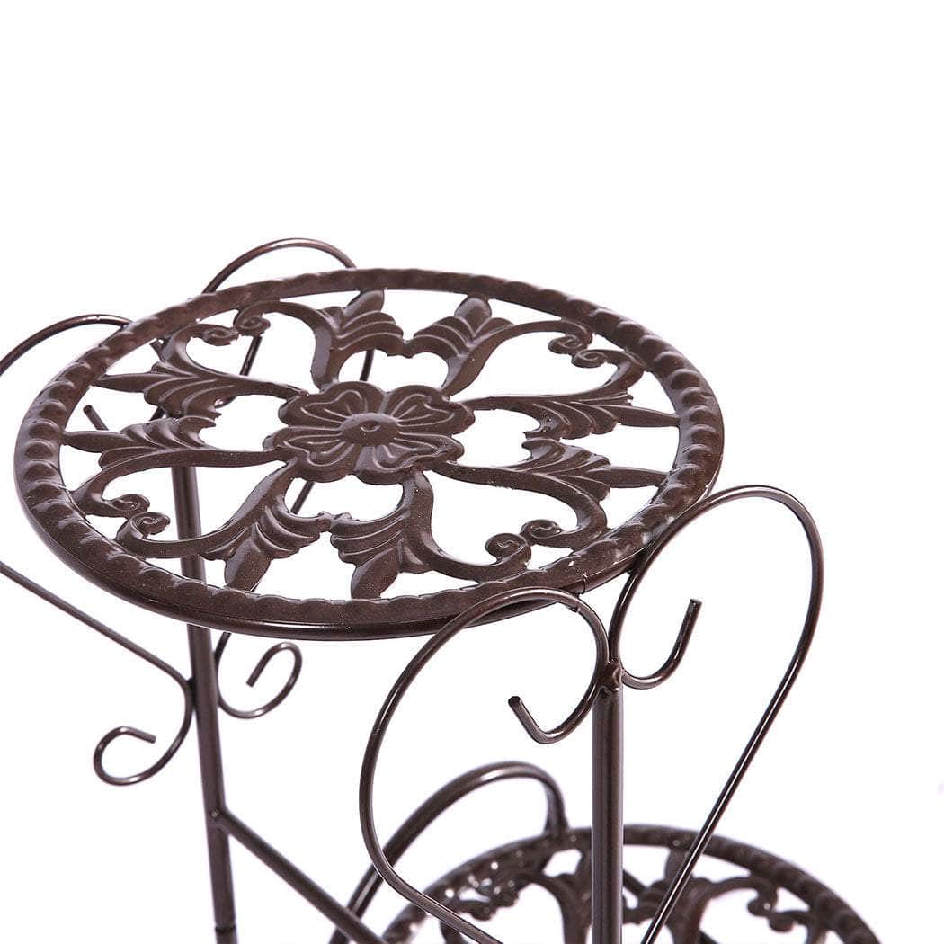 Durable-Plant Stand Outdoor Indoor Metal Bronze
