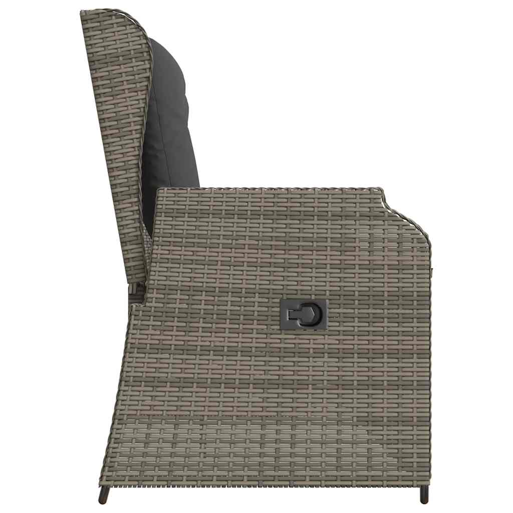 Durable Reclining Garden Bench with Cushions Outdoor Retreat Patio Relax