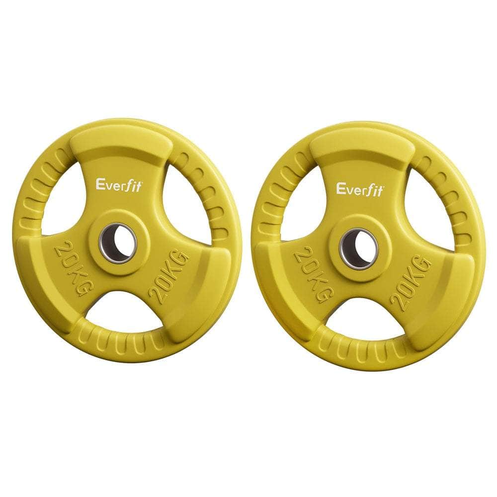 Durable Red 15kg Weight Plates for Home Gym