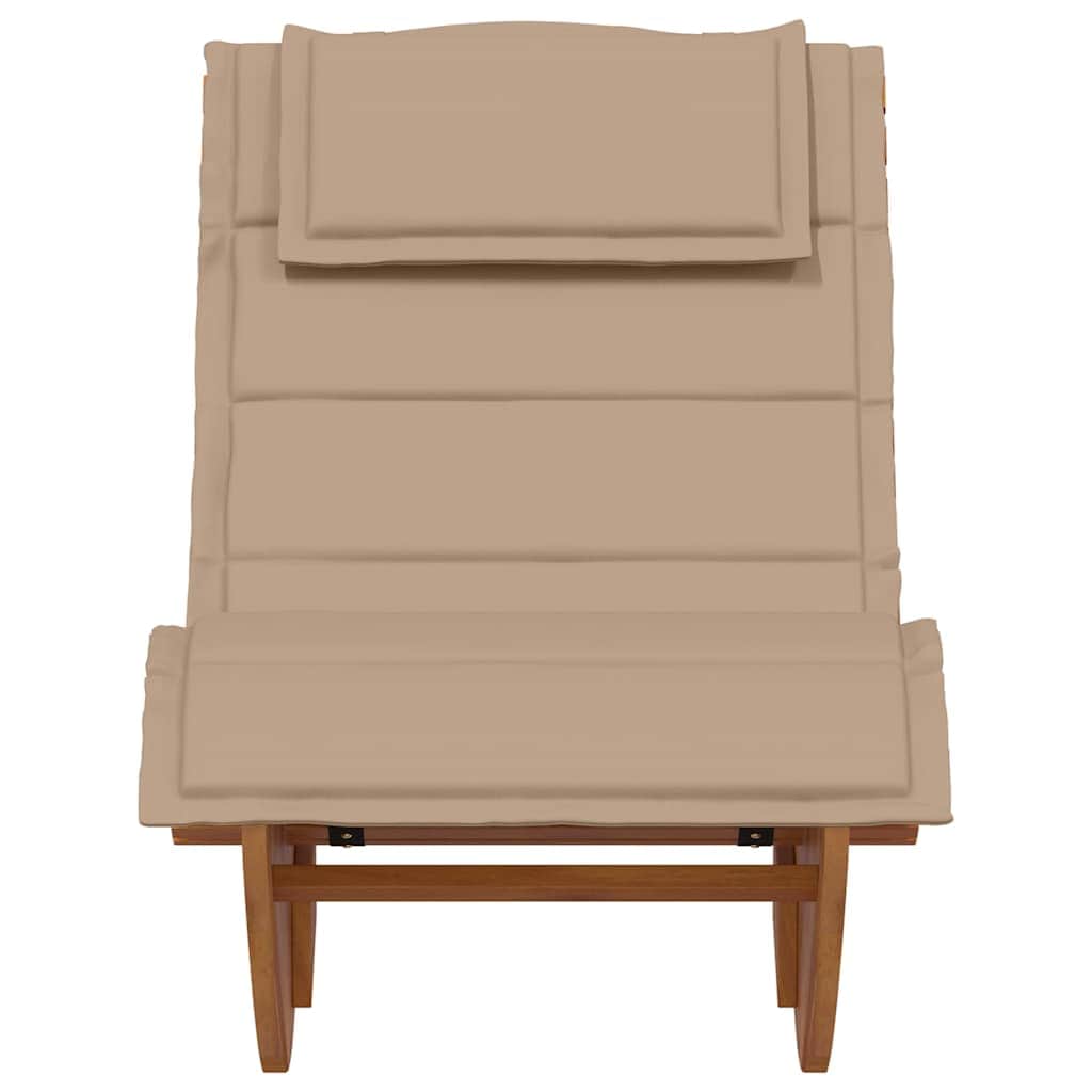 Durable Rocking Sun Lounger with Cushion Living Space Upgrade Patio Relax