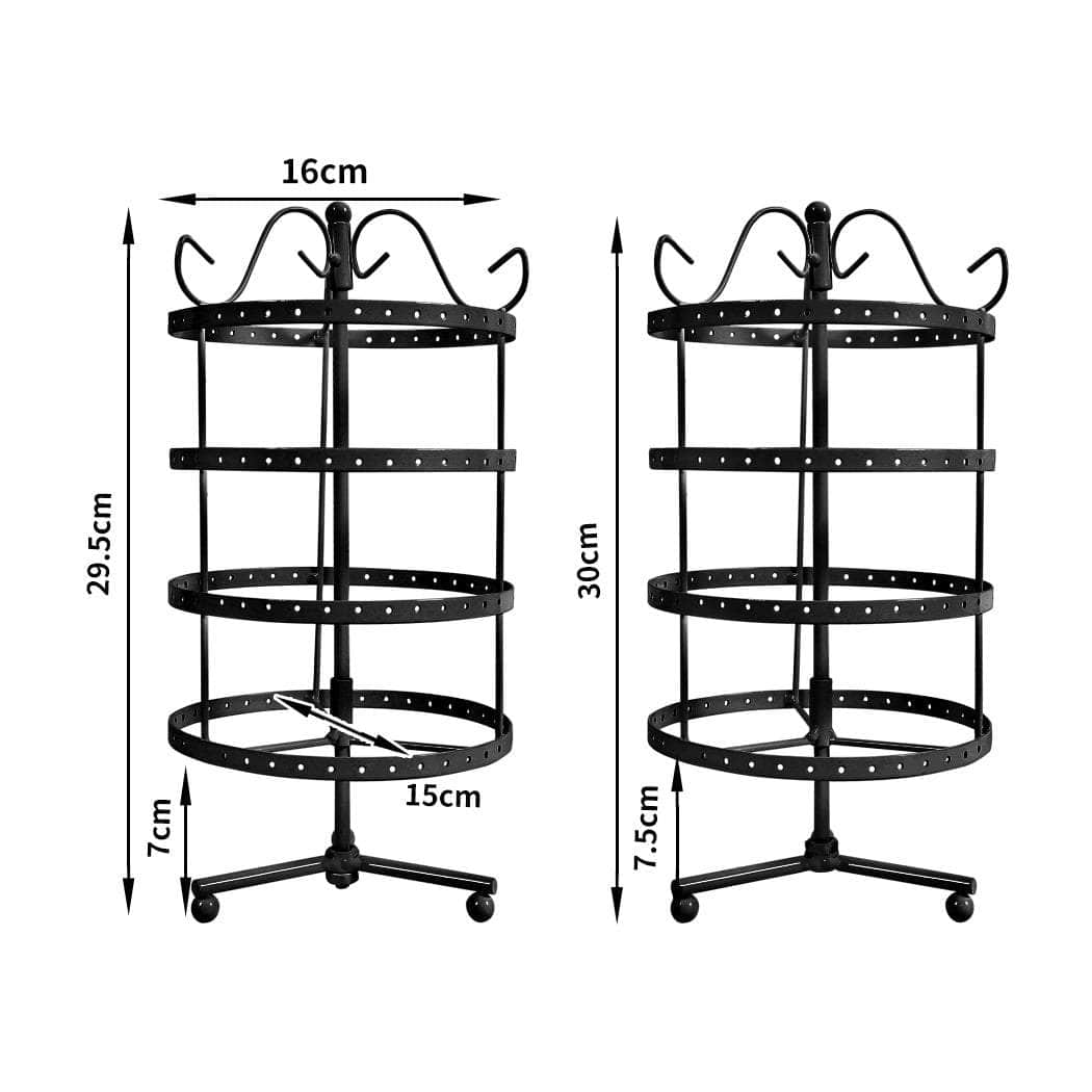 Earring Holder Stand Jewelry Display Black