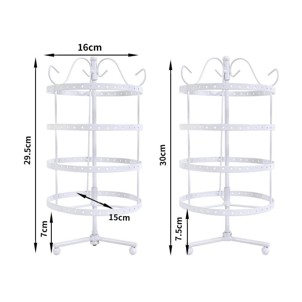Earring Holder Stand Jewelry Display White