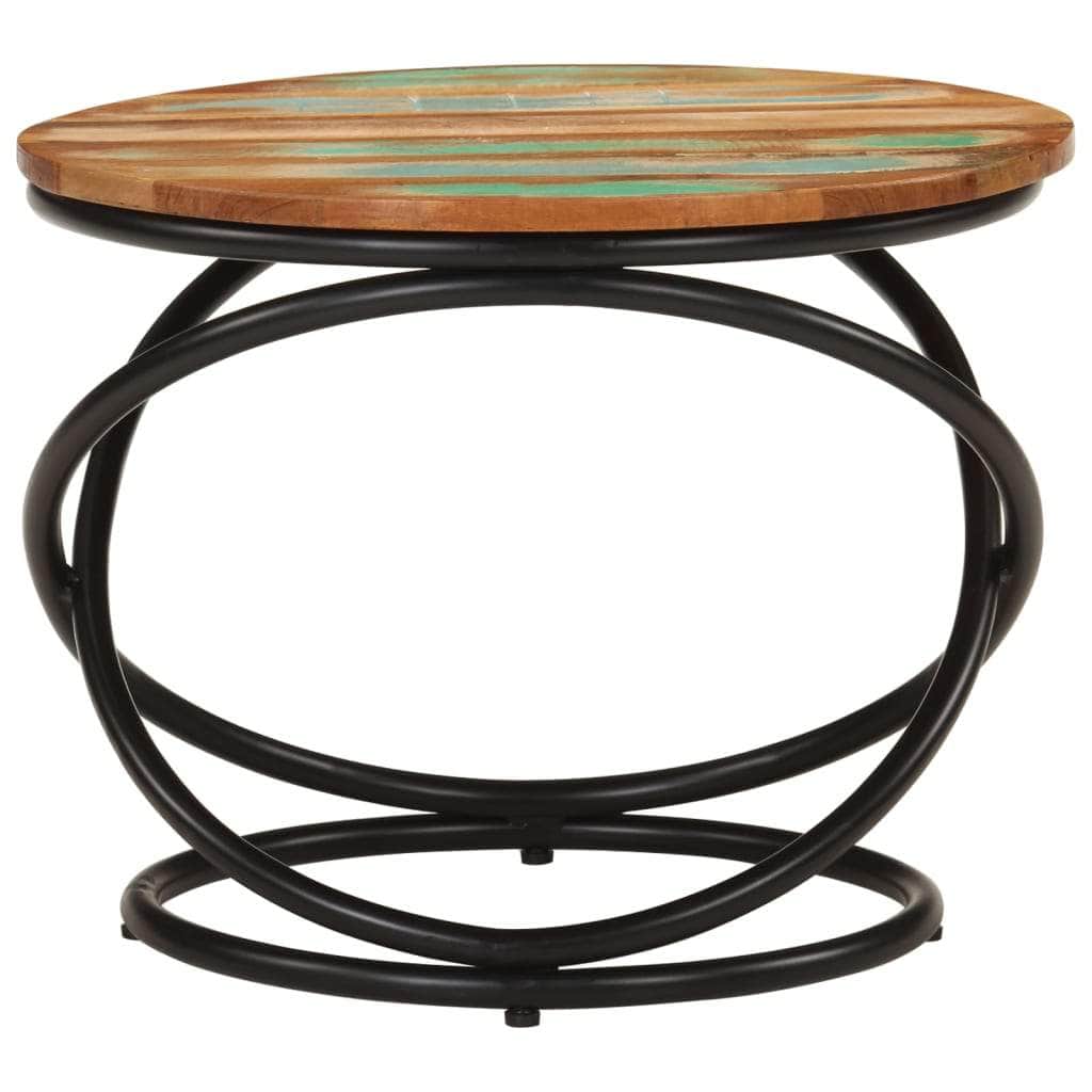 Eco-Industrial Fusion: Reclaimed Wood and Steel Coffee Table