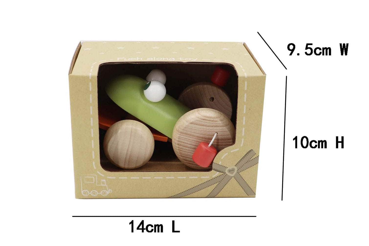 Eco play push a long croaking frog