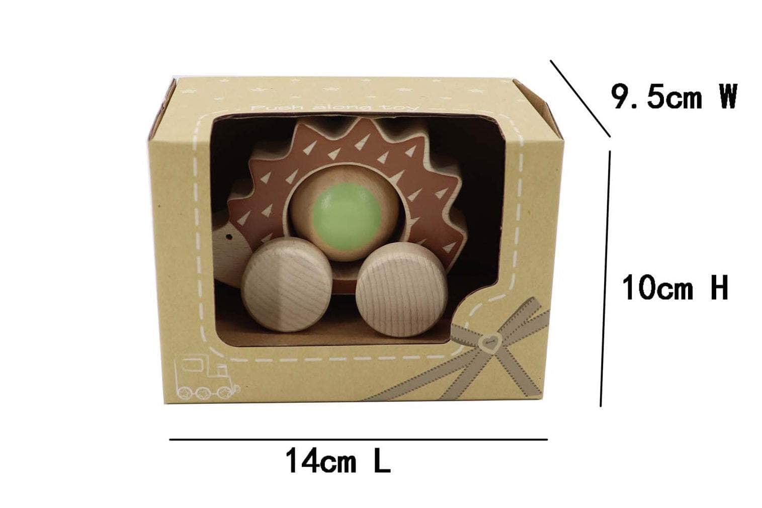 Eco play push a long spinning hedgehog
