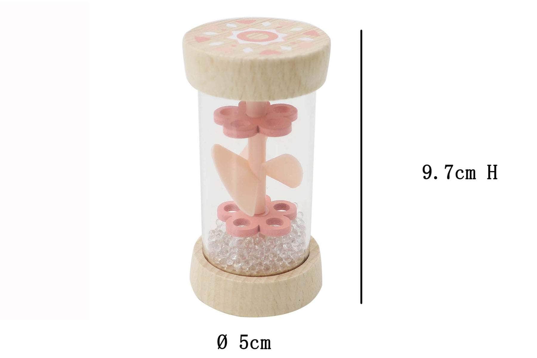 Ecowhirlie rattle pink